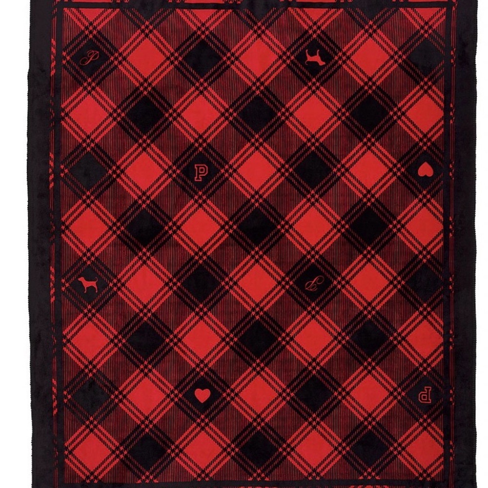 Red and Black Plaid Scarf